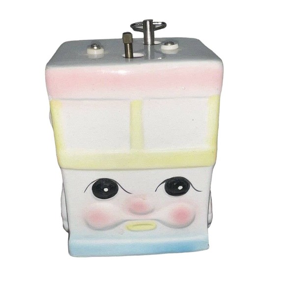 Vintage Ceramic My Neil Musical Truck Planter Truck Baby Nursery - Picture 1 of 7